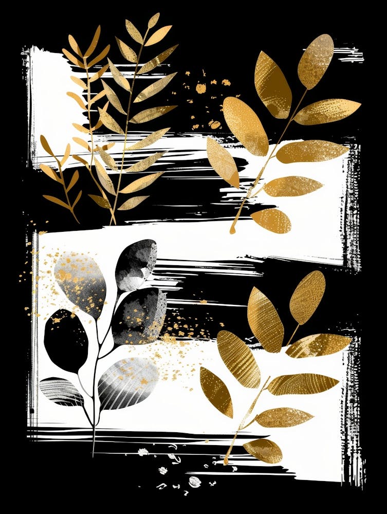 Gold Leaves 3