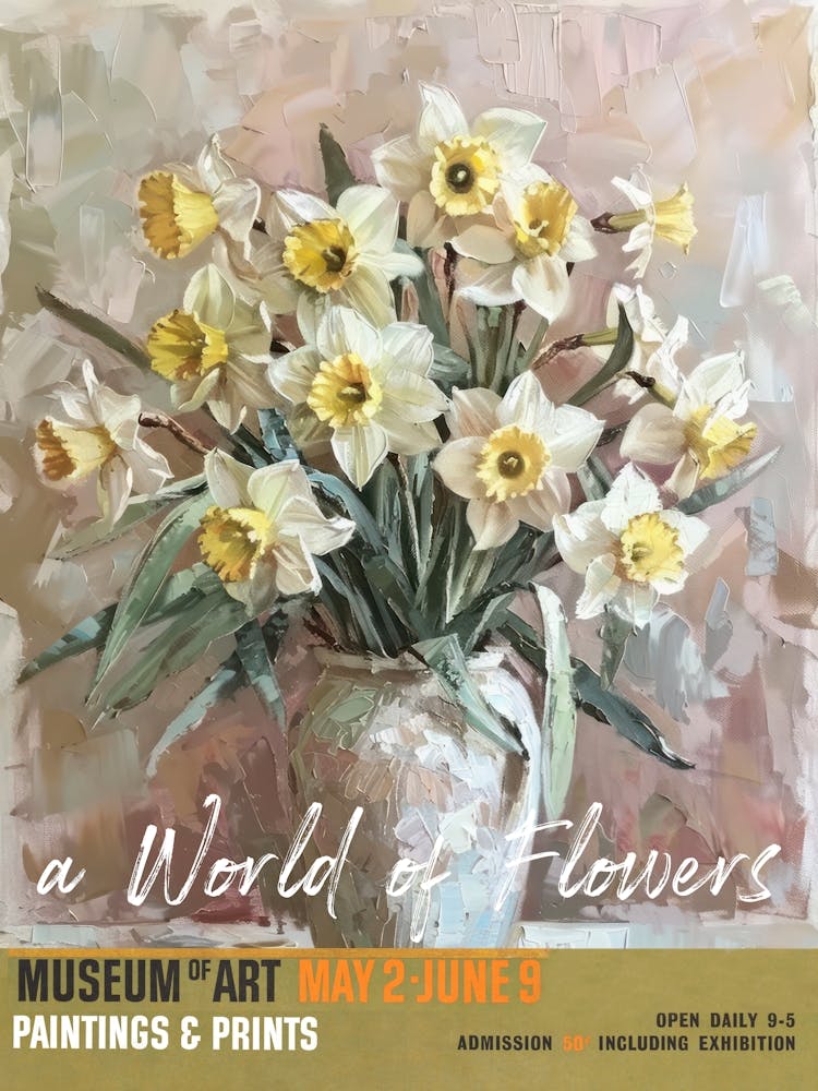 A World Of Flowers, Van Gogh Exhibition Daffodils 3