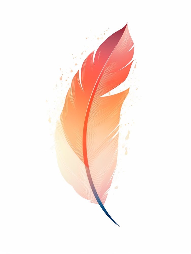 Minimalist Feathers Illustration 3