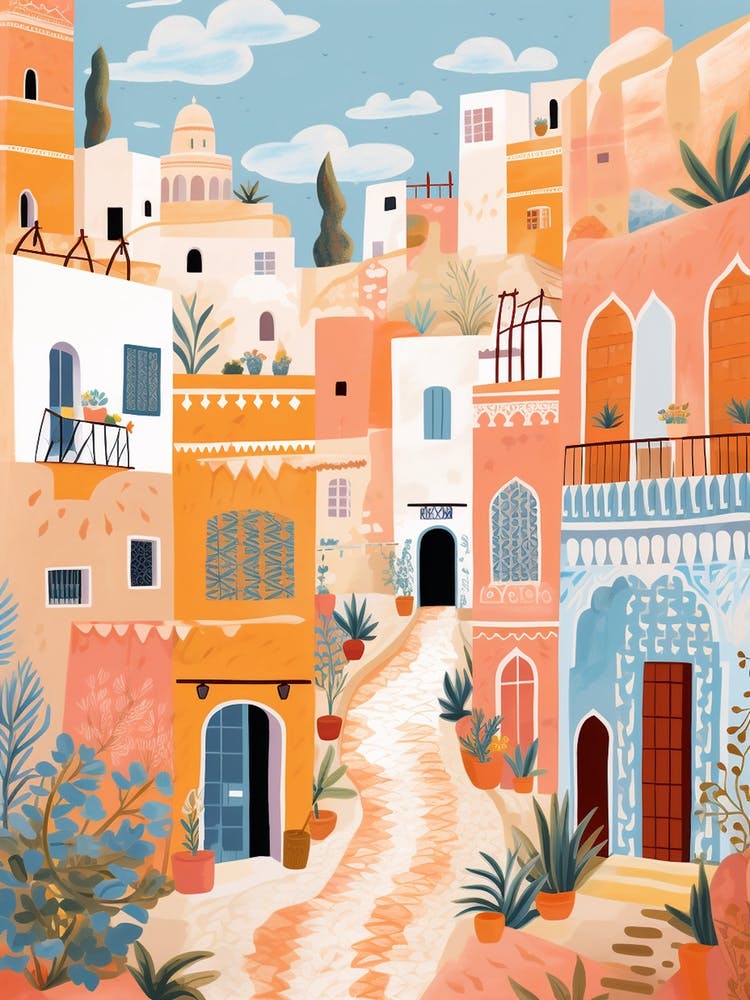 Agadir Morocco 3 Illustration