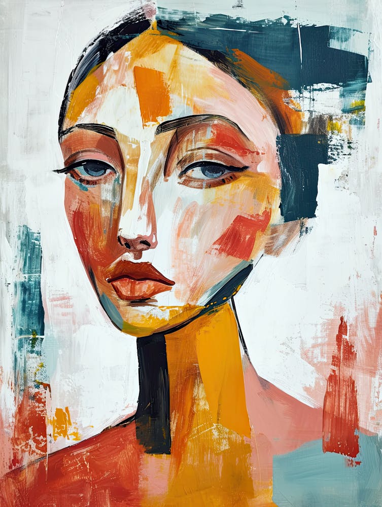 Moon, Boho Art Style