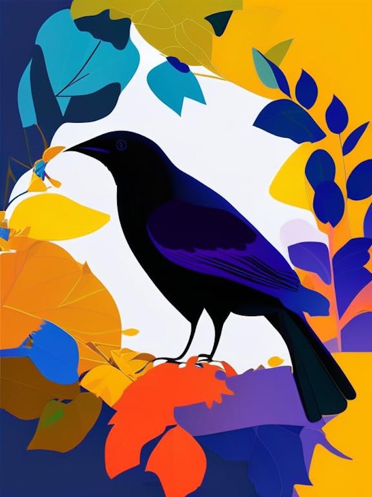 Crow Pop Matisse 2 Bird