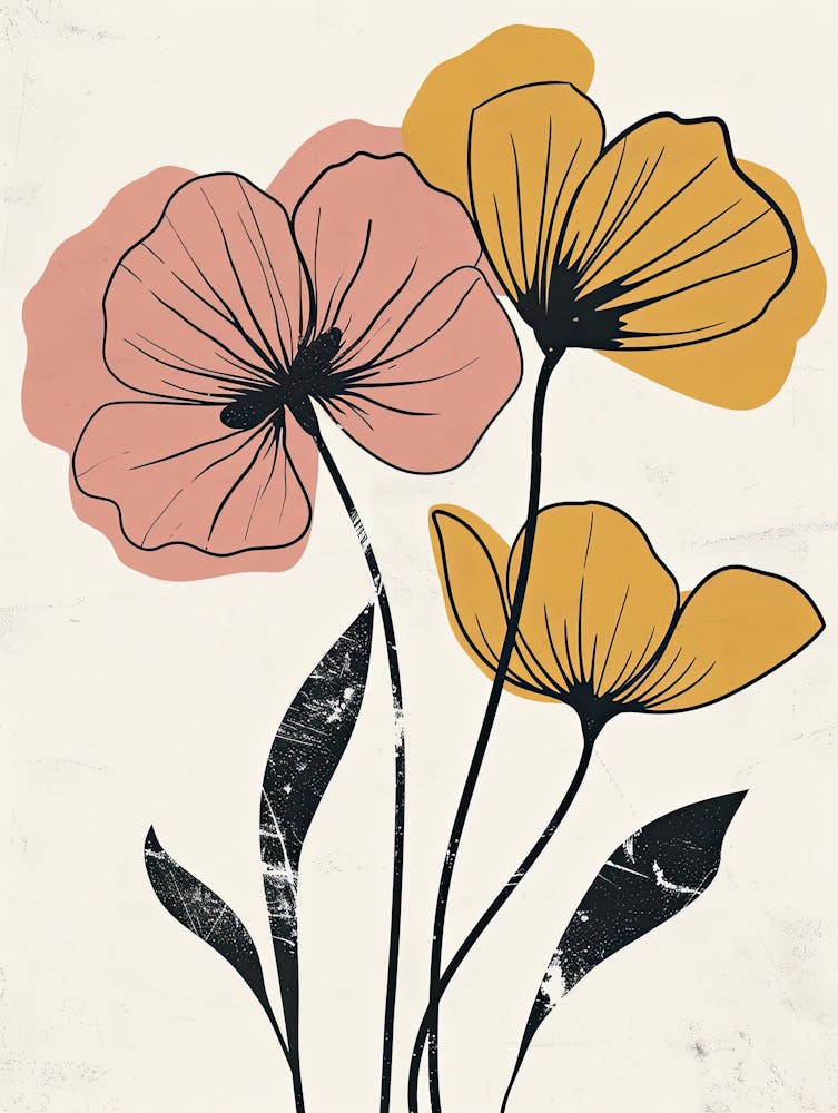 Poppies Boho Minimalist Style