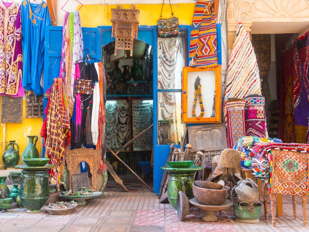 Marché Coloré Au Maroc