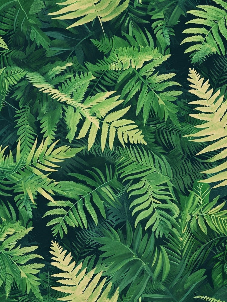 Pattern Poster Birds Nest Fern 2