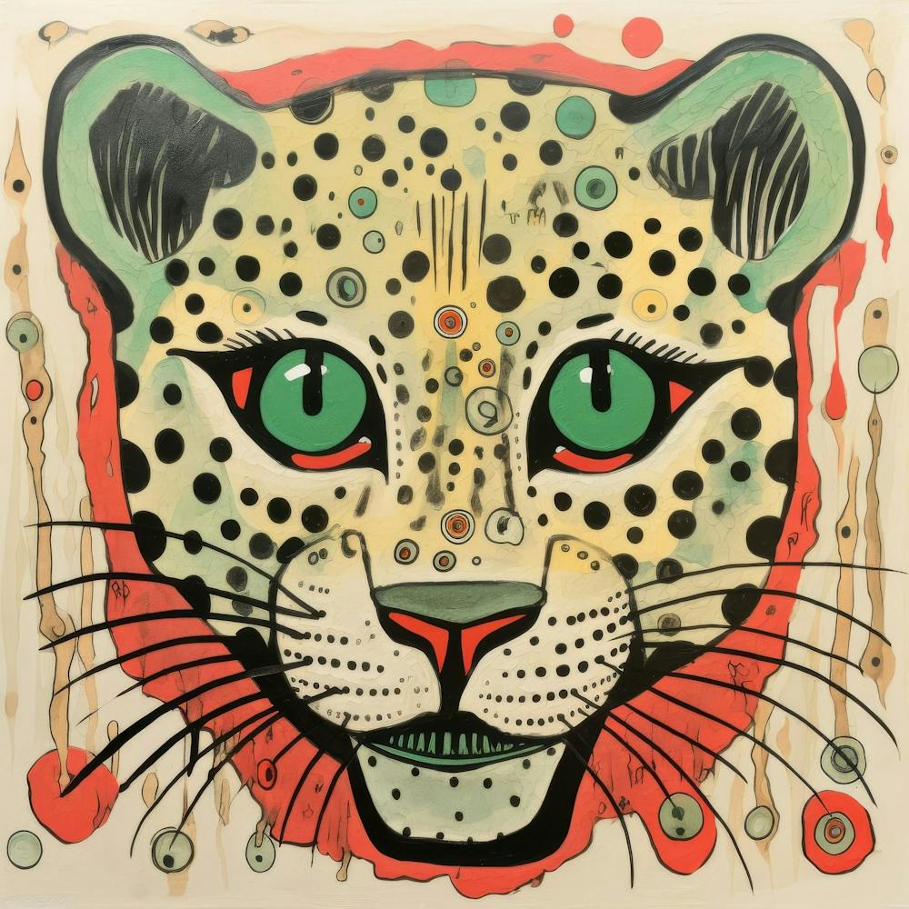 Abstract Snow Leopard