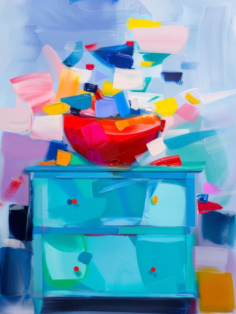 Blue Dresser