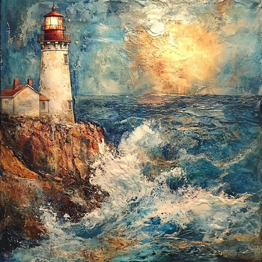 Lighthouse At Sunrise