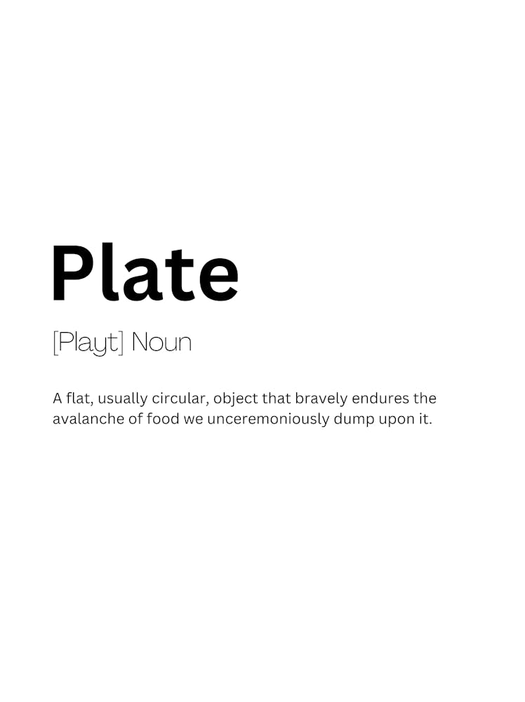 Plate Definition Meaning