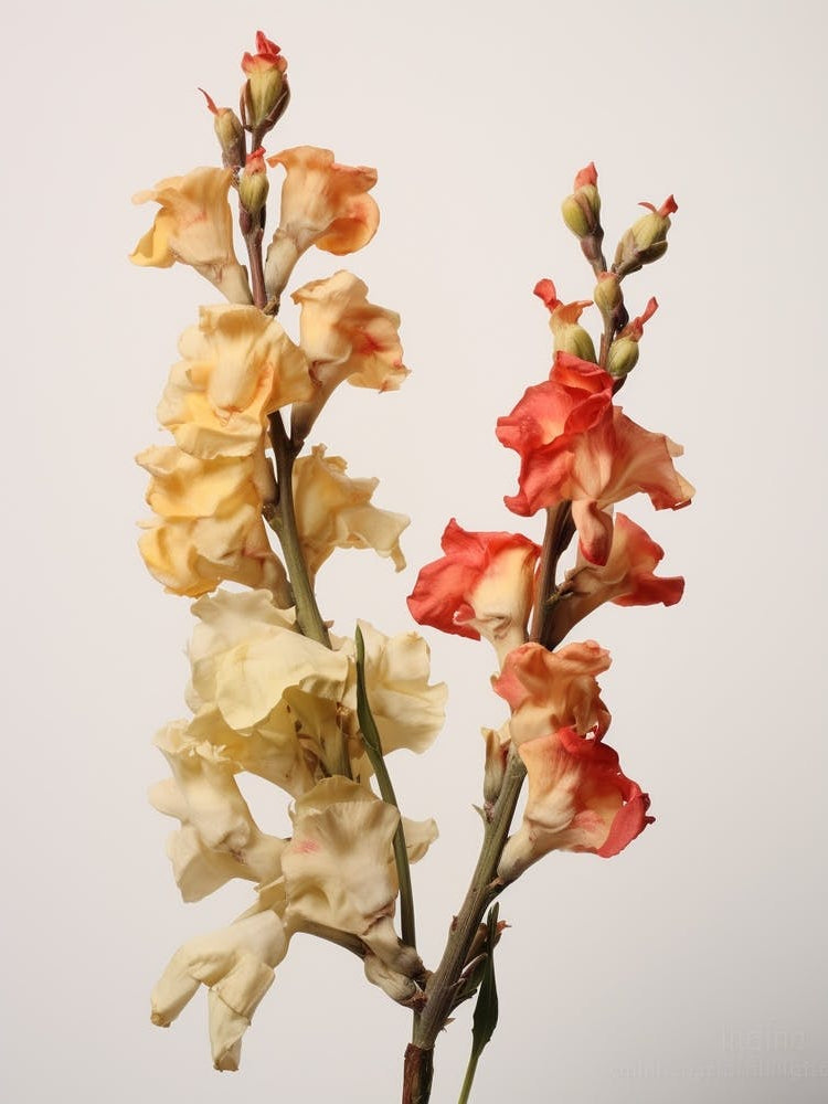 Pressed Flower Botanical Art Snapdragon 2