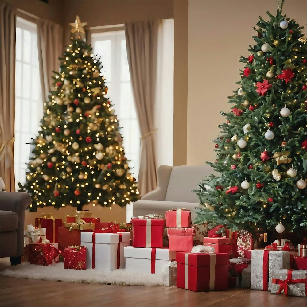 Christmas Tree In The Living Room