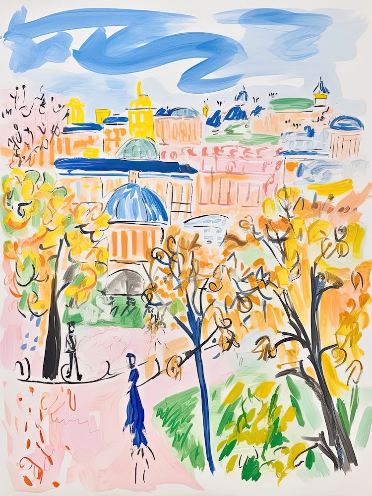 Vienna, Dreamy Storybook Illustration 1