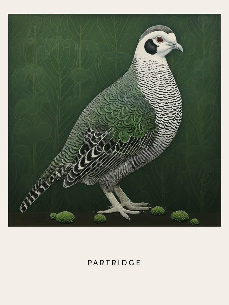 Ohara Koson Inspired Bird Painting Partridge 1 Poster