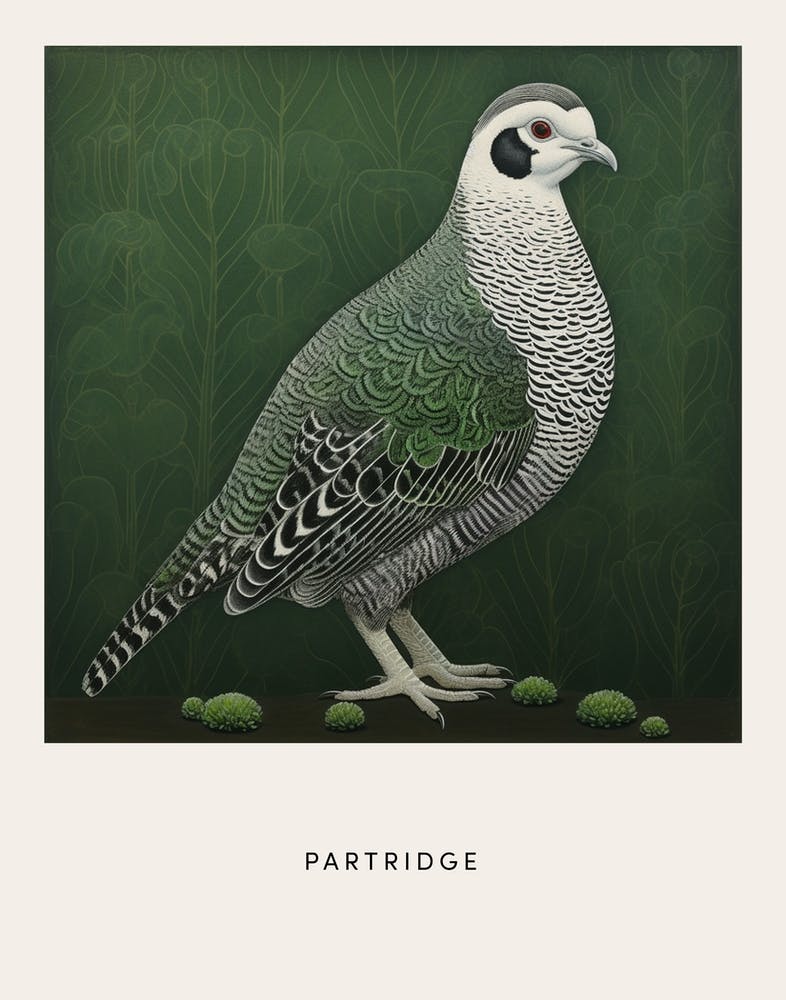 Ohara Koson Inspired Bird Painting Partridge 1 Poster