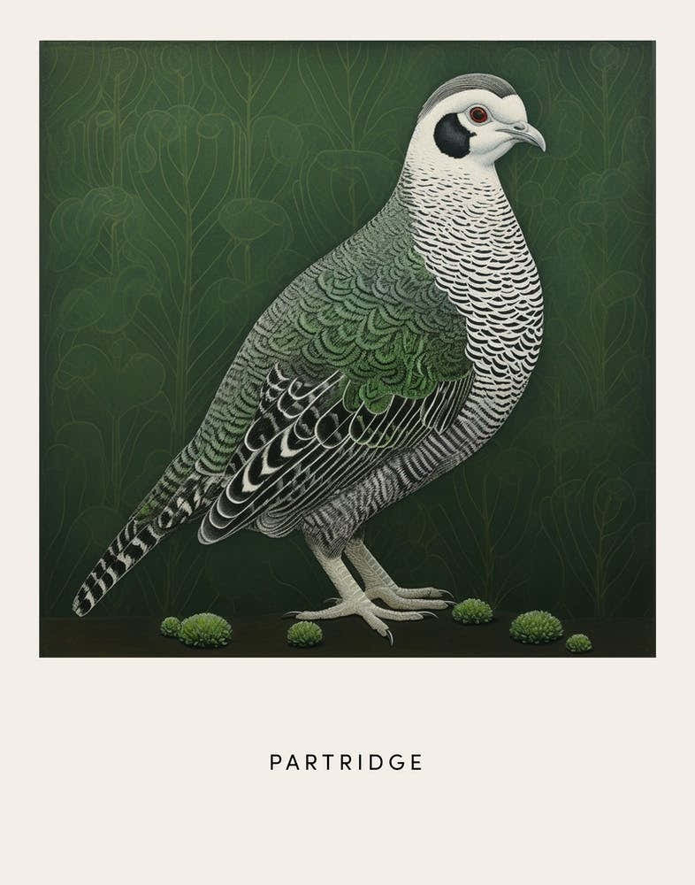 Ohara Koson Inspired Bird Painting Partridge 1 Poster