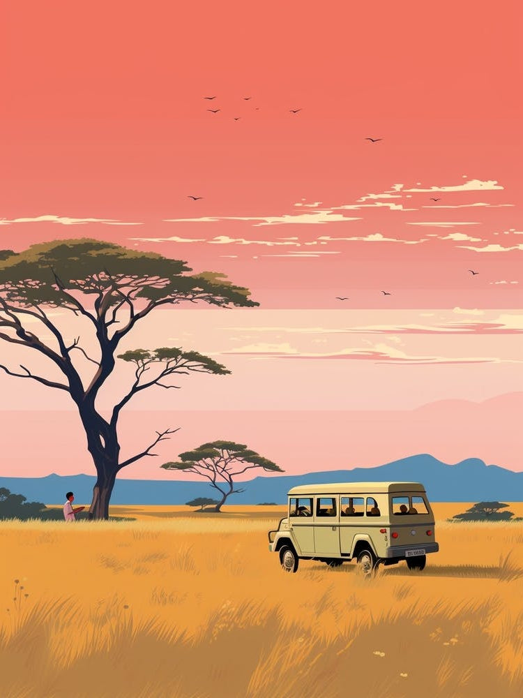 Tanzania Travel Illustration