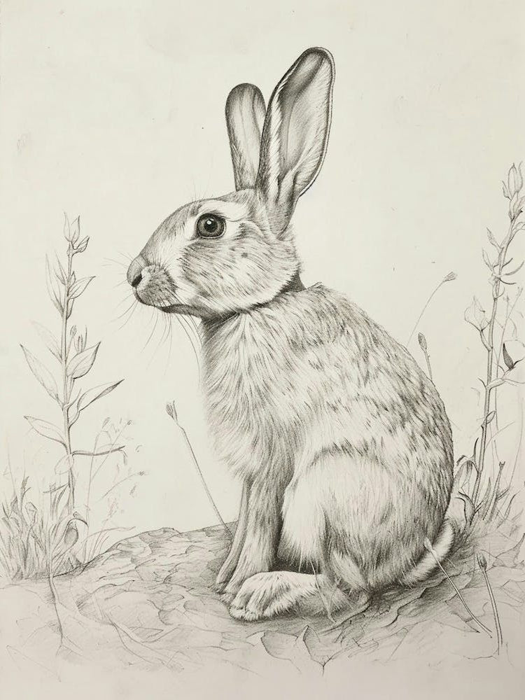 Havana Rabbit Drawing 1