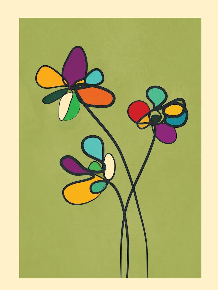 Line Little Wildflowers 2