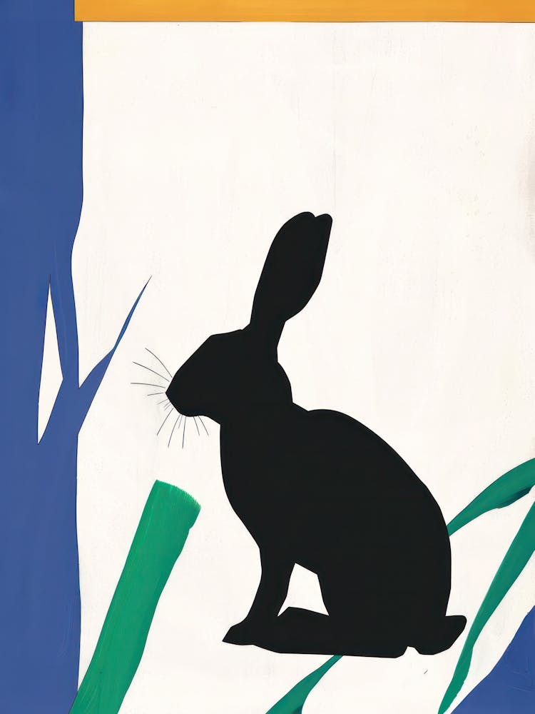 Rabbit 2 Cut Out Collage