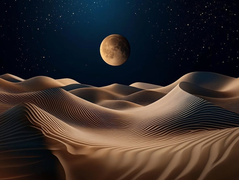 Moon In The Desert 1