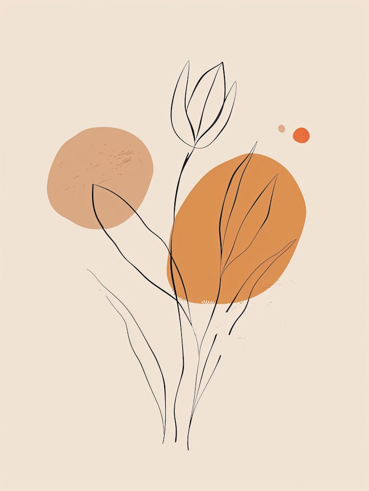 Lisbon Botanical Garden Boho Line Art