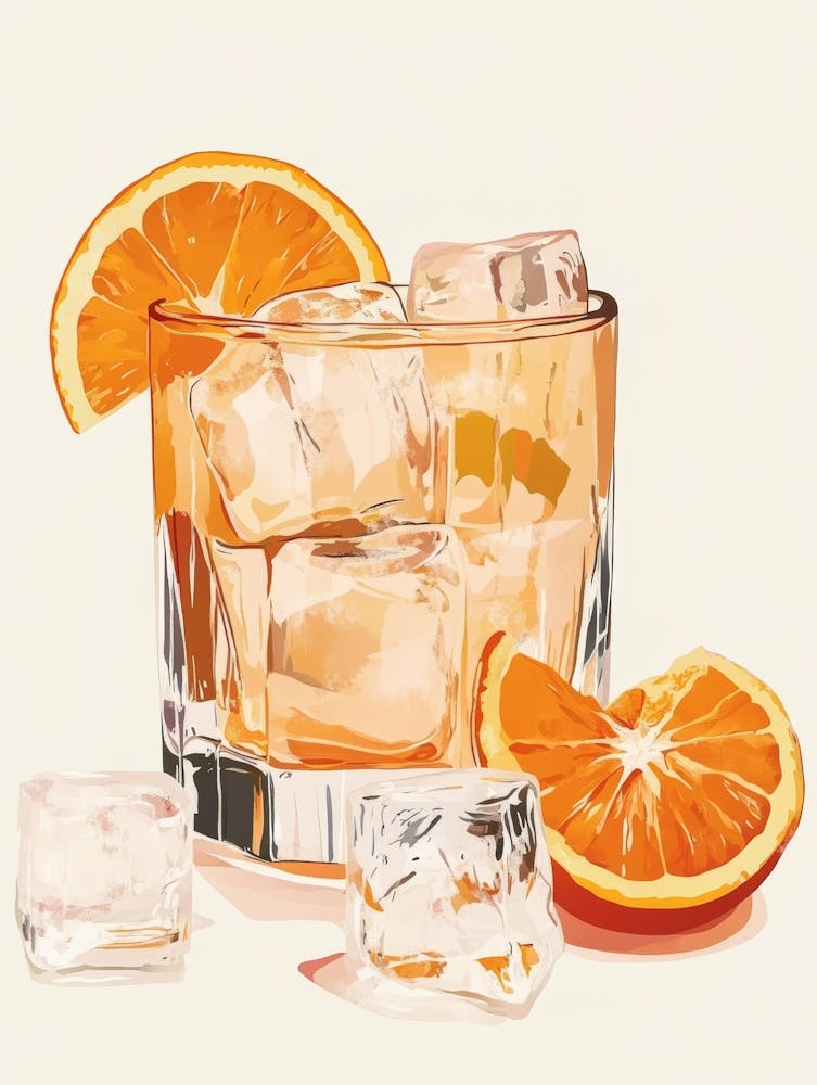 Orange Juice And Ice