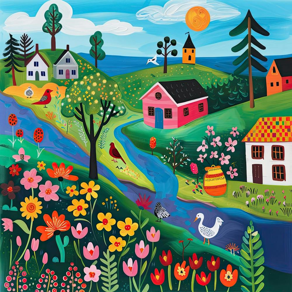 Kinder Reiseillustration Kanada 1