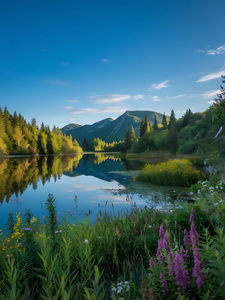 Lake In The Mountains 4