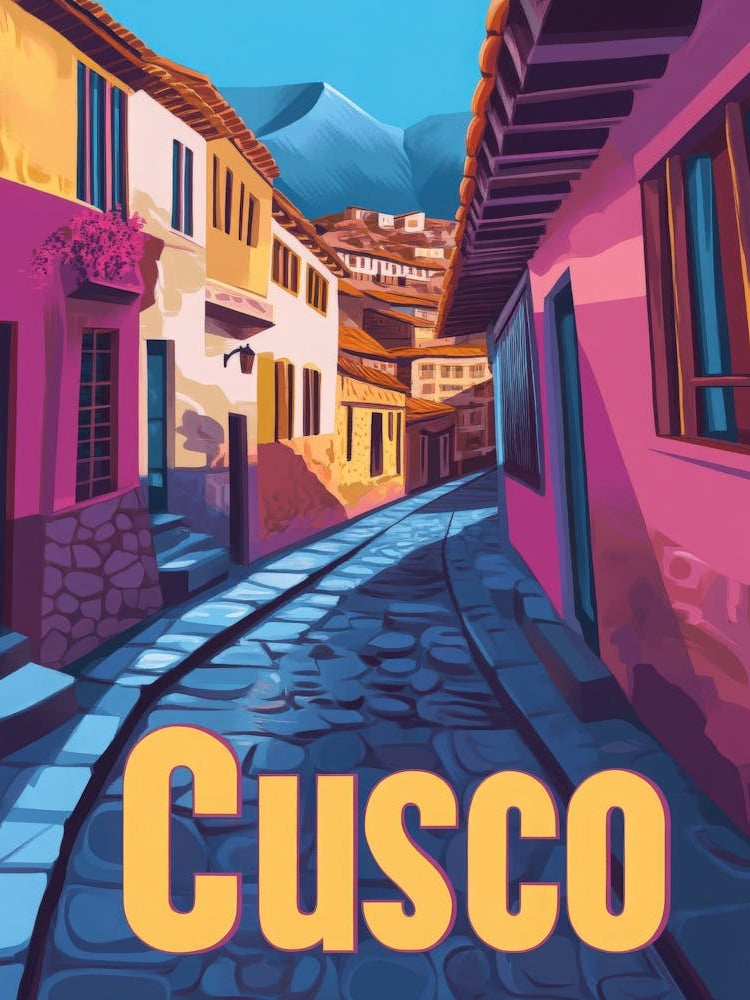 Aihrgdesign A Retro Travel Poster For Cusco Featuring The Anc C8ce6d25 2ade 43ca 97ac A0c34418a0a7 0