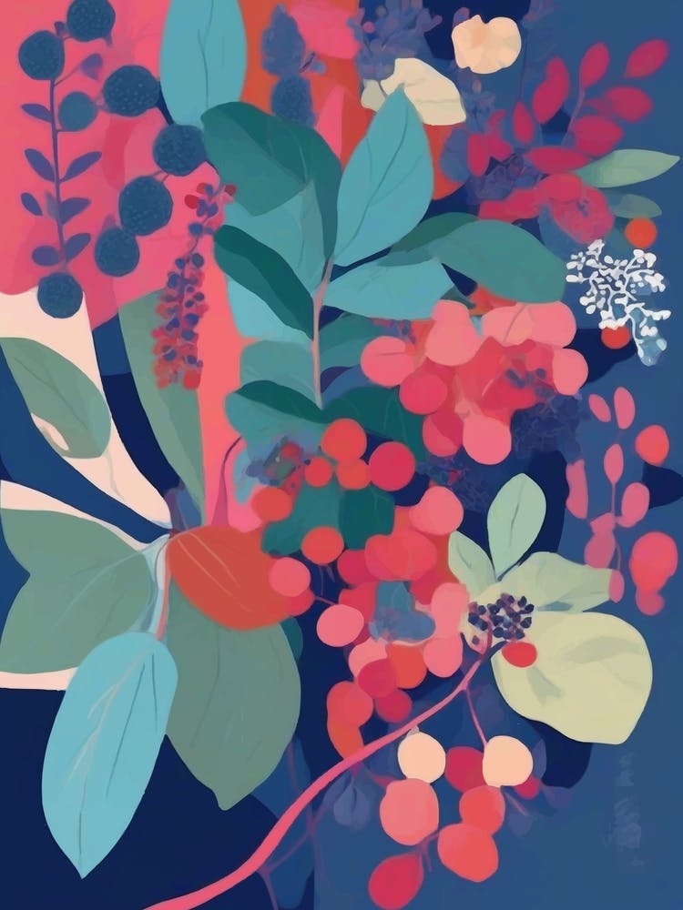 Berries And Leaves