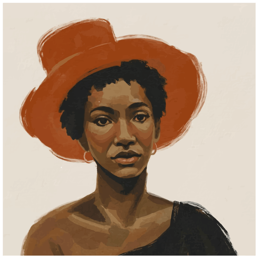 African American Woman In Hat