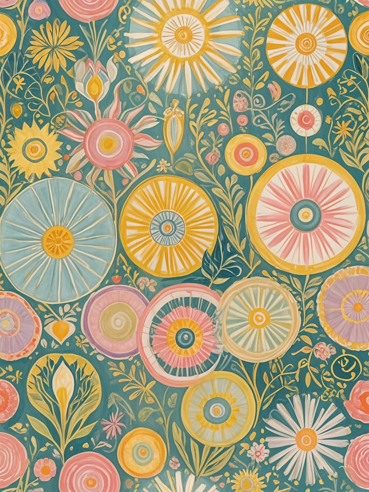 Pastel Wheel Swirls