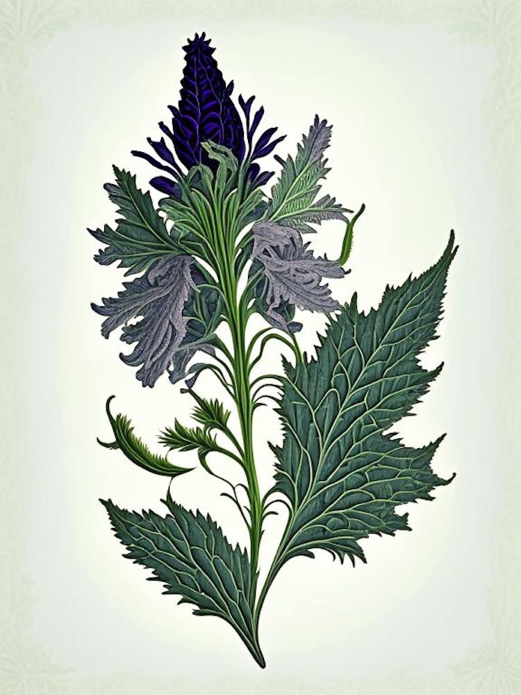 Pennyroyal Leaf Vintage Botanical 1