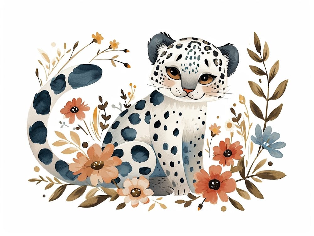 Little Floral Snow Leopard