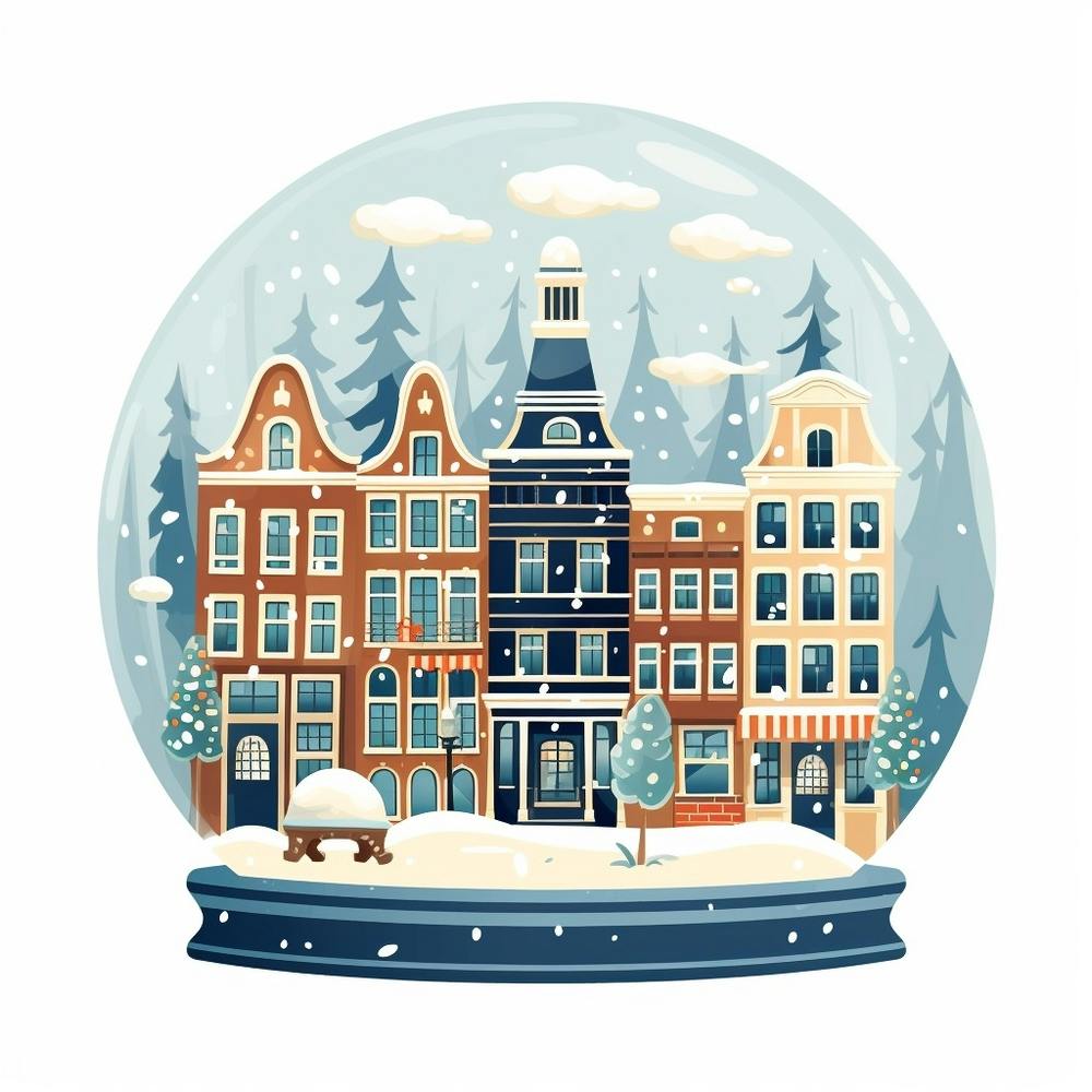 Amsterdam Pays-Bas 2 Boule à neige