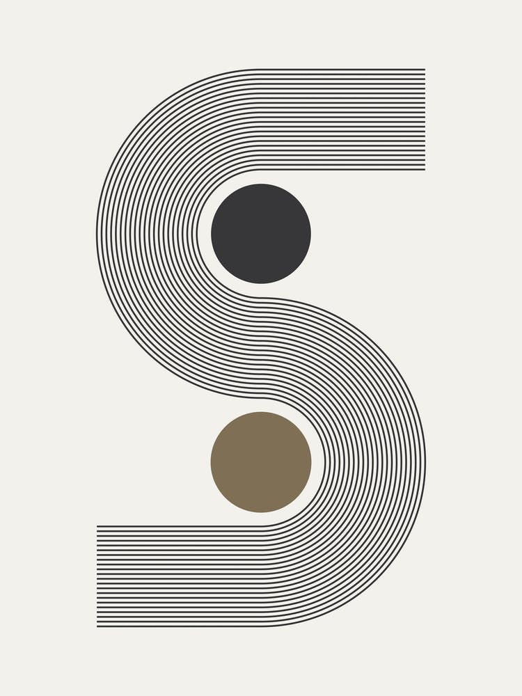Abstract Boho, Linear illustration