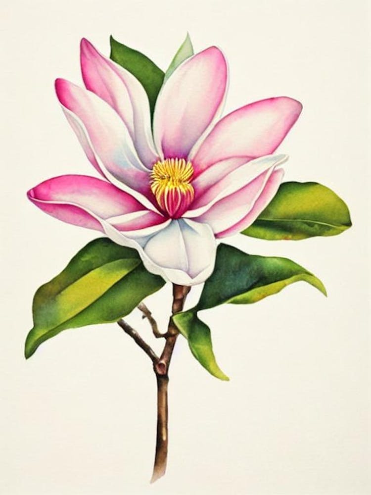 Magnolia 1 Vintage Flowers Flower