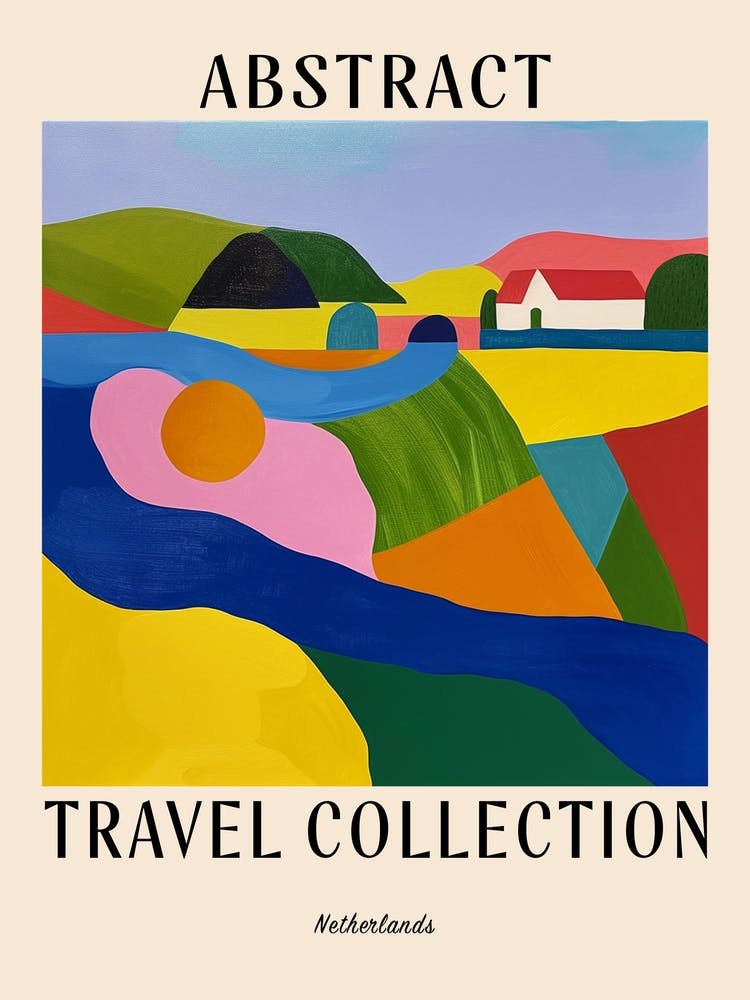Abstract Travel Collection Poster Netherlands 2