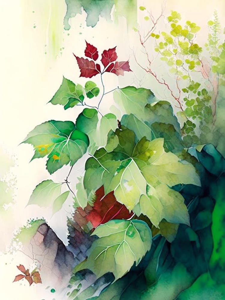 Poison Ivy In Rocky Mountains Landscape Pop Art 5