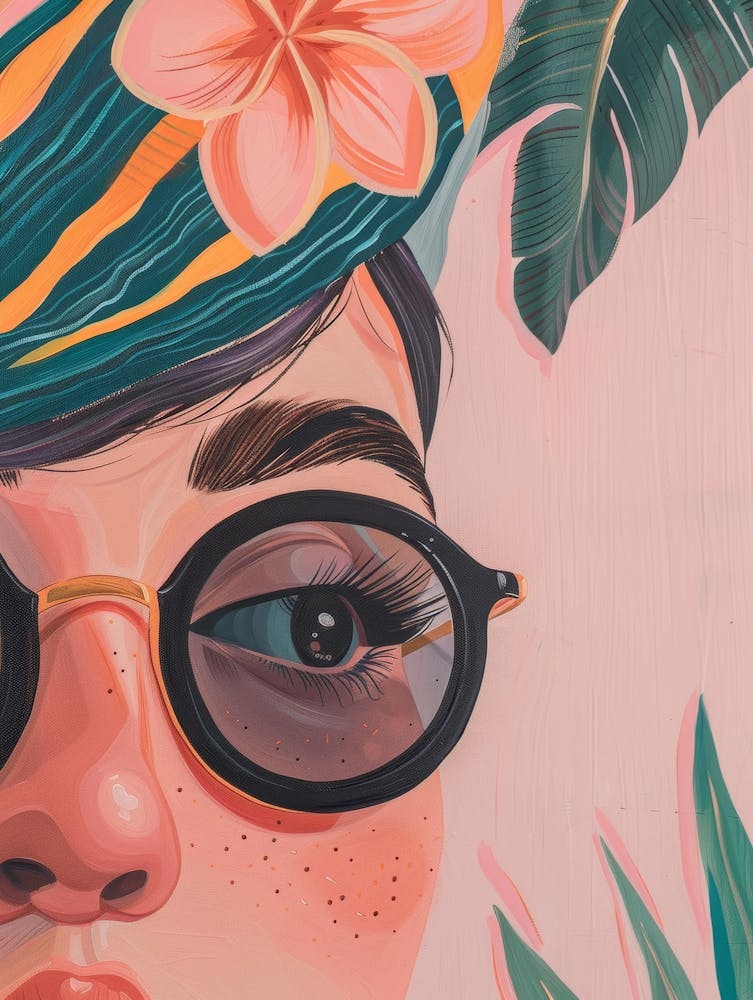 Fille Aux Lunettes de Soleil 24