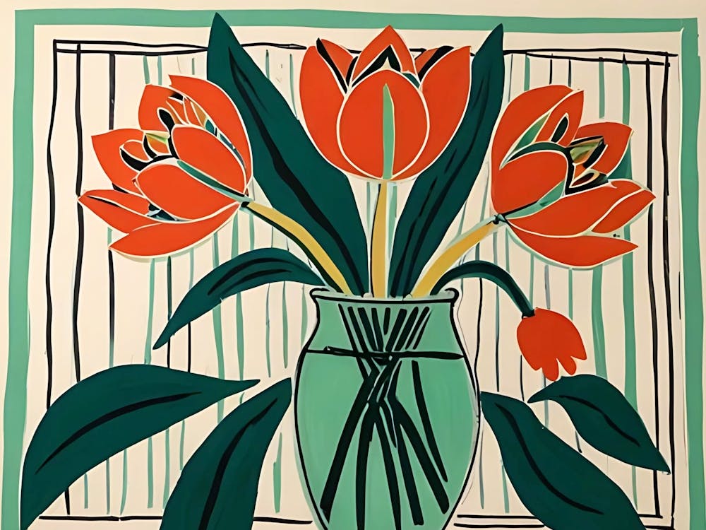 Tulips In A Vase 5