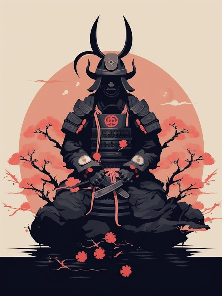 Japanese Samurai Illustration 10