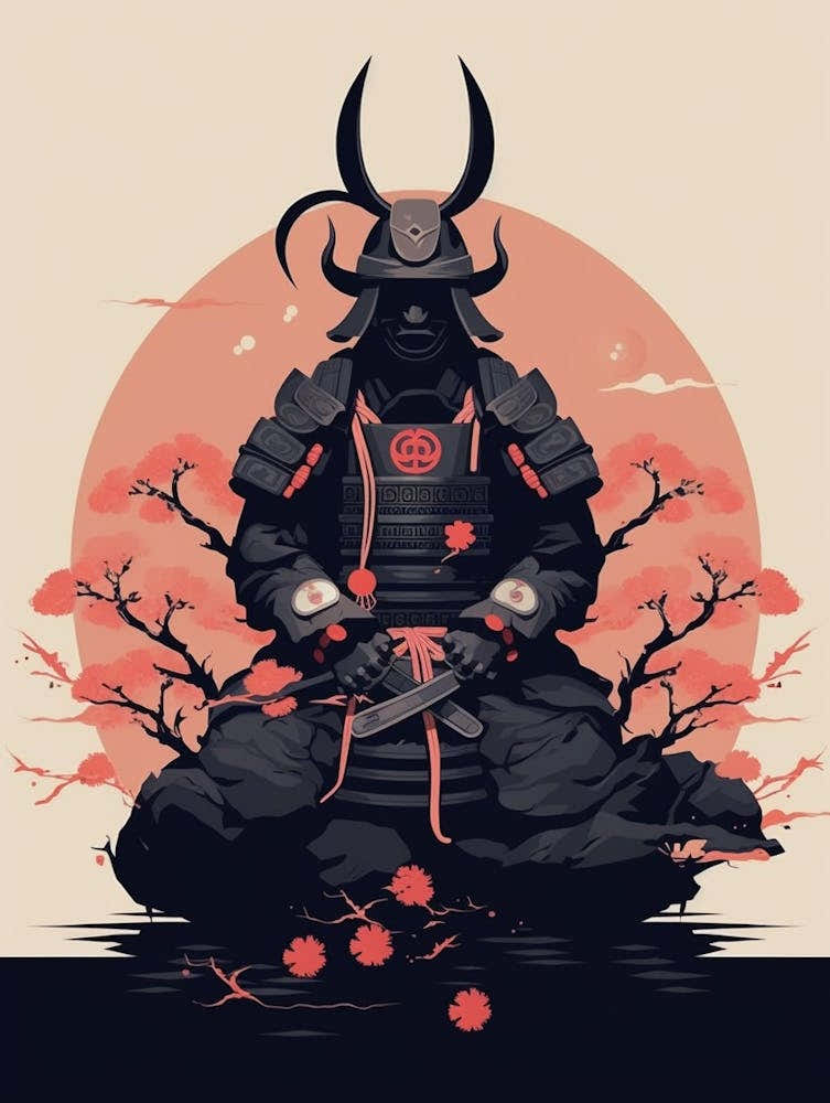 Japanese Samurai Illustration 10