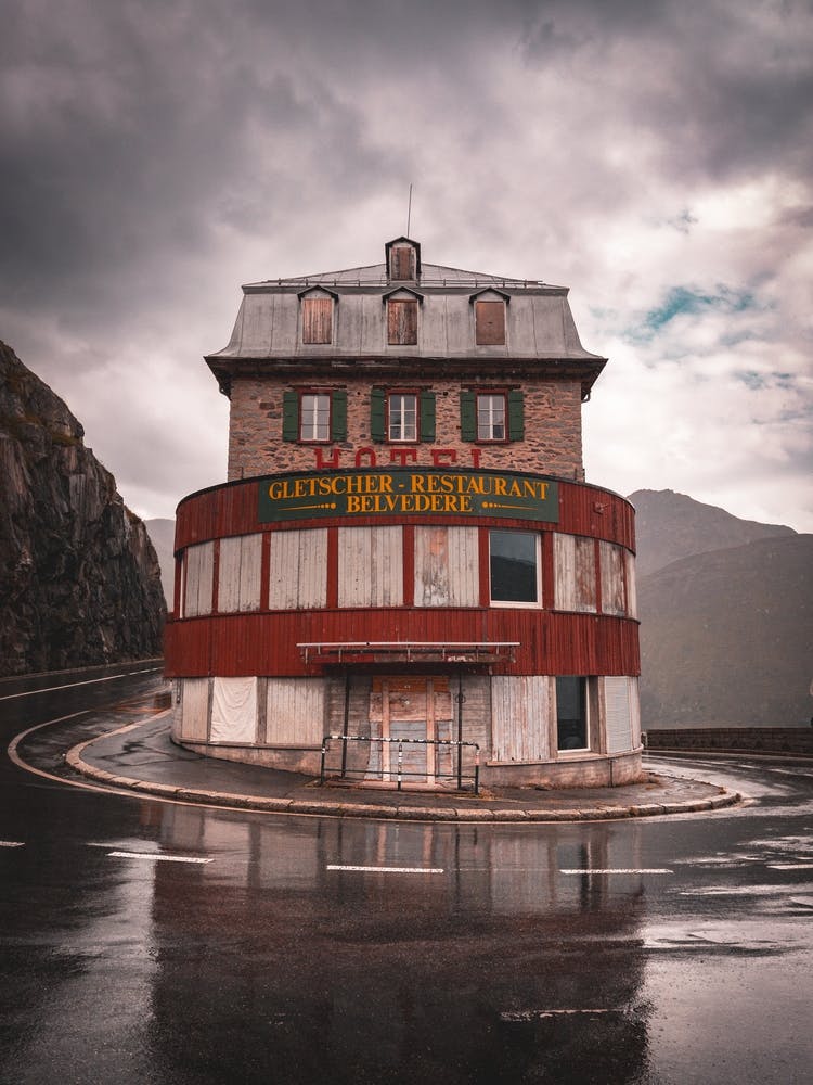 Abandoned Hotel, Furkapass, Switzerland
