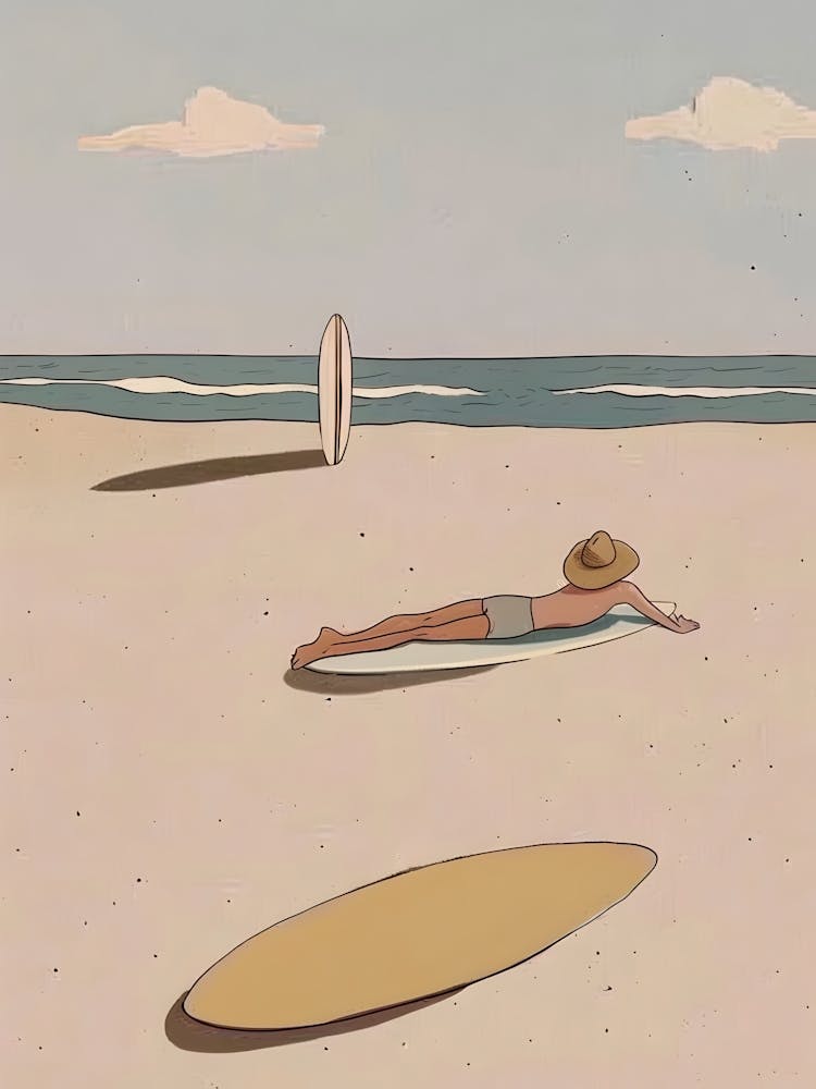 Planches de Surf Sur La Plage 1