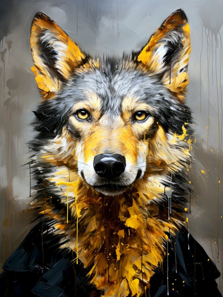 Wolf Painting 3 animal