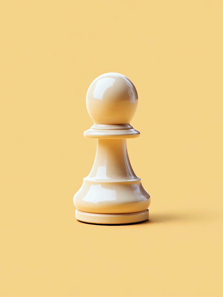 Chess Piece On Yellow Background |Chess Poster