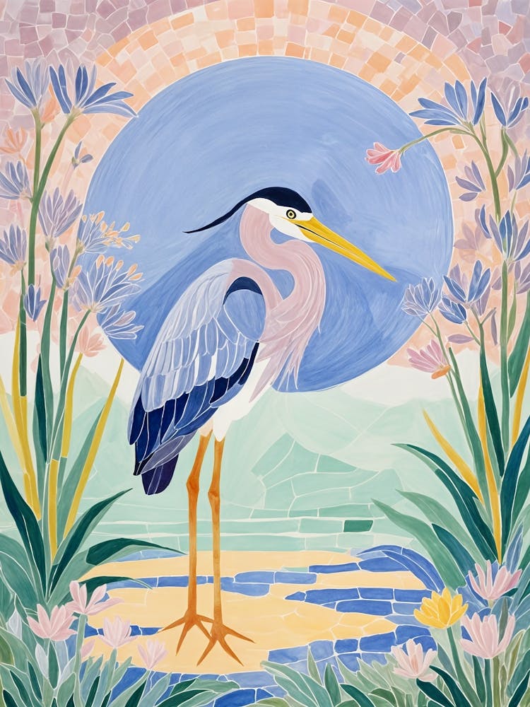 Blue Heron Mosaic