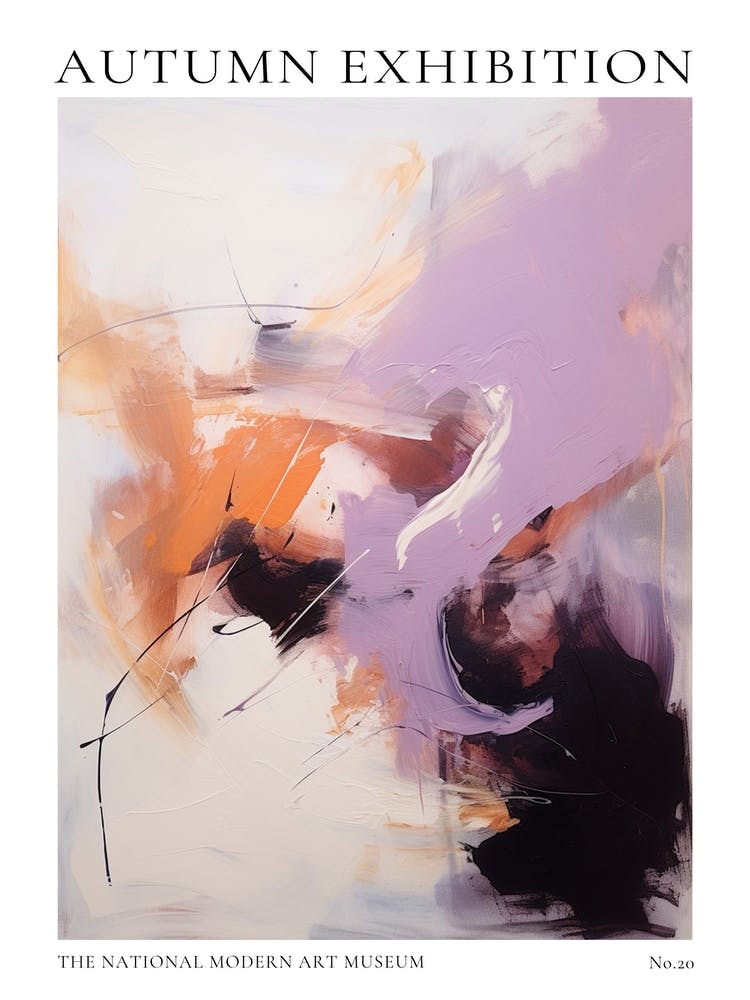 Autumn Exhibition Modern Abstract Poster 20