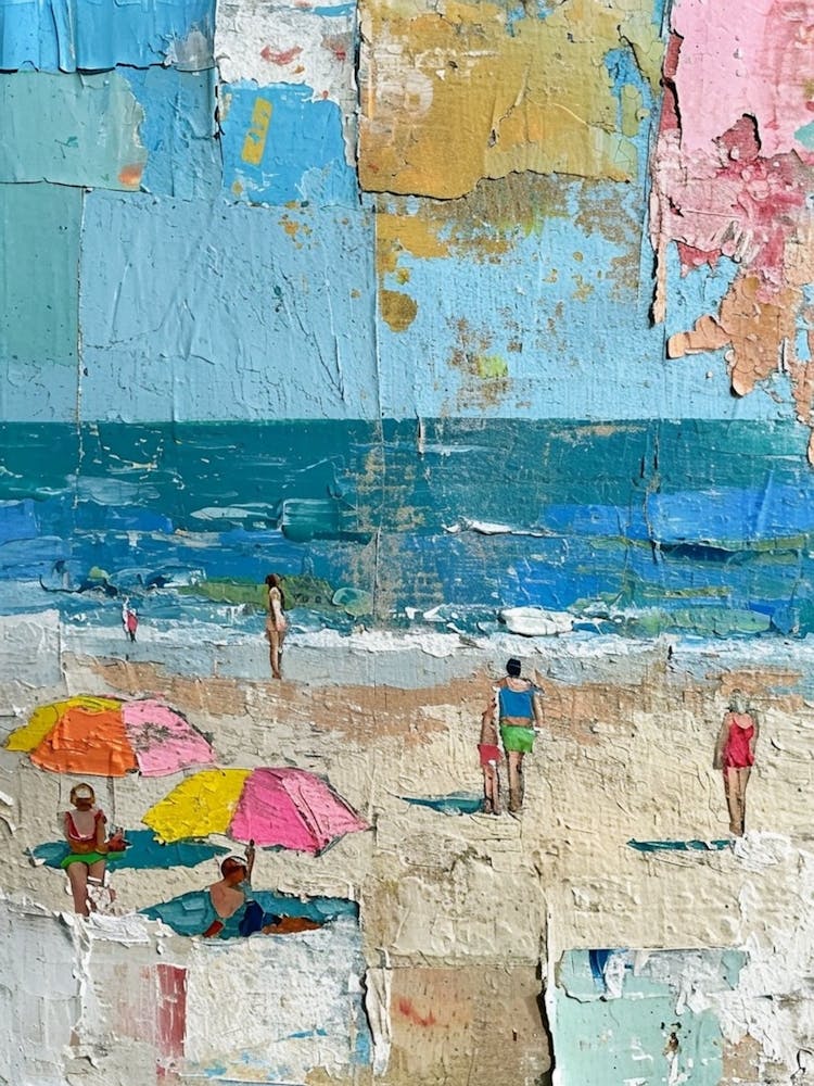 Retro Beach Scene 3